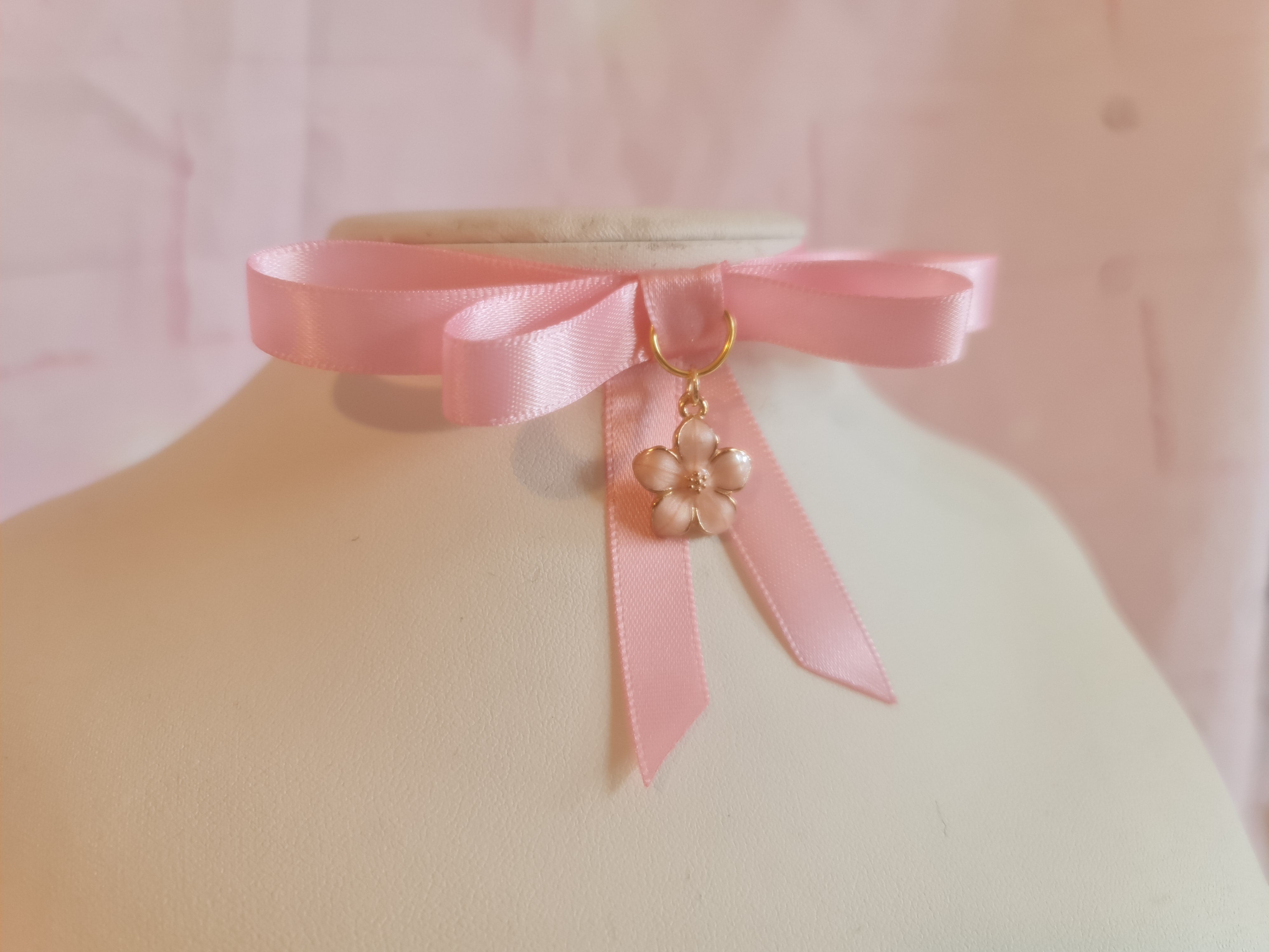 SAKURA PINK KITTEN Ears, Tail & Choker Set