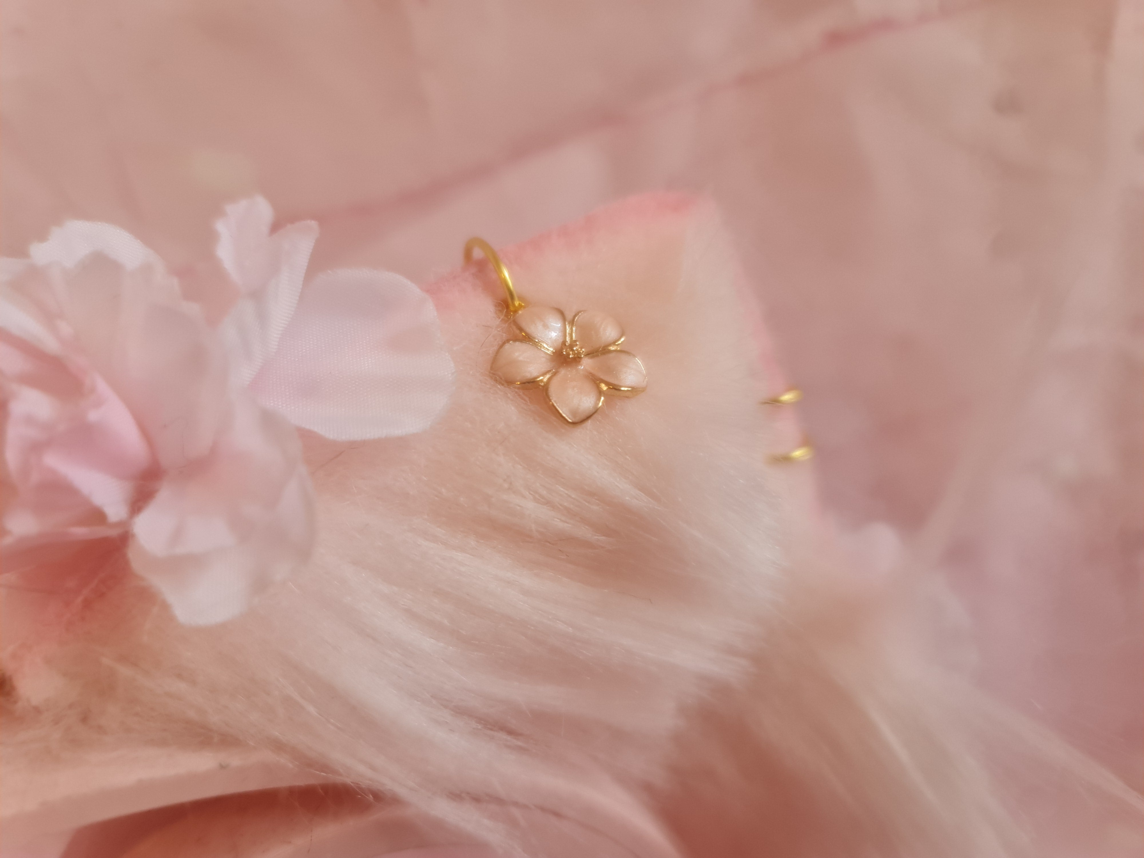 SAKURA PINK KITTEN Ears, Tail & Choker Set