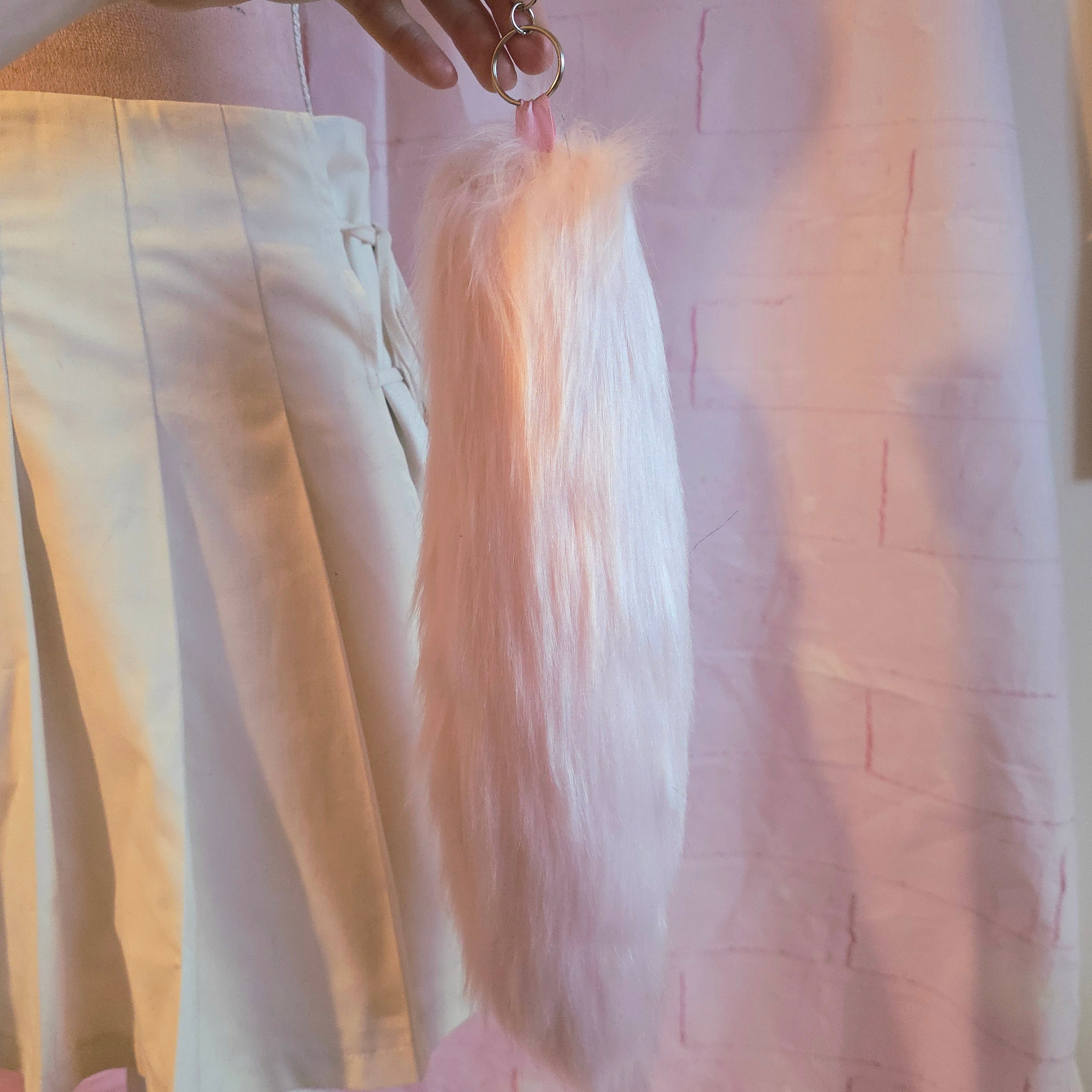 Baby Pink Tail Keychain