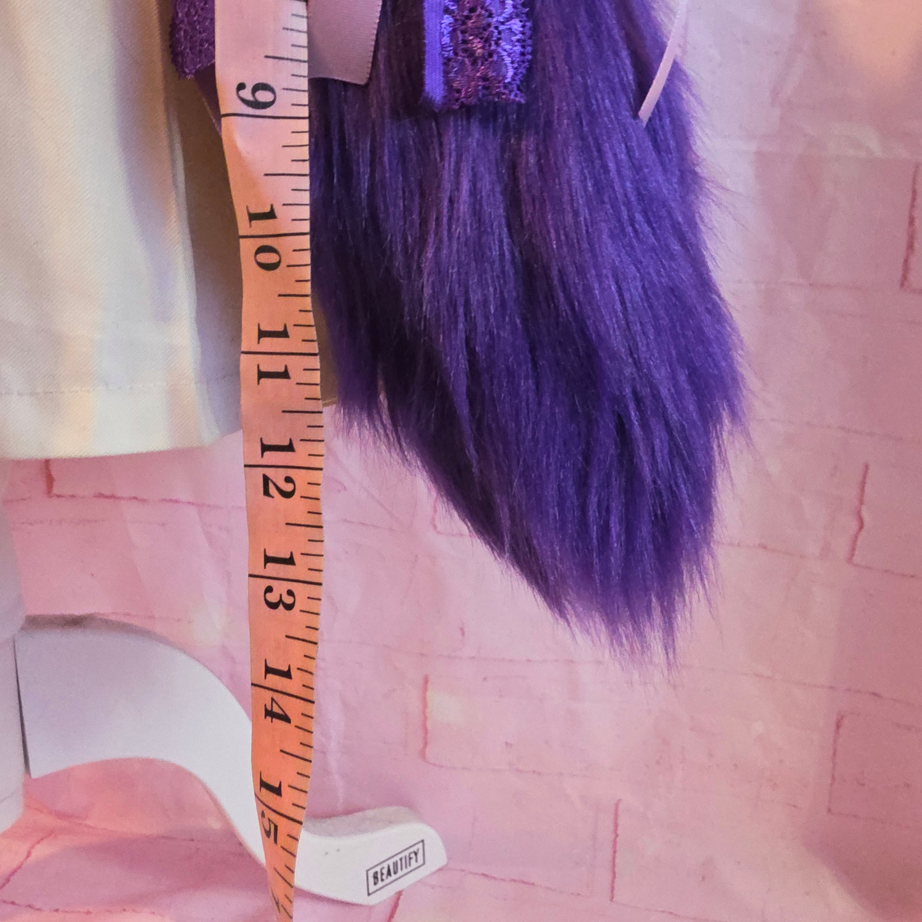 Purple Tail Keychain, Tanzanite