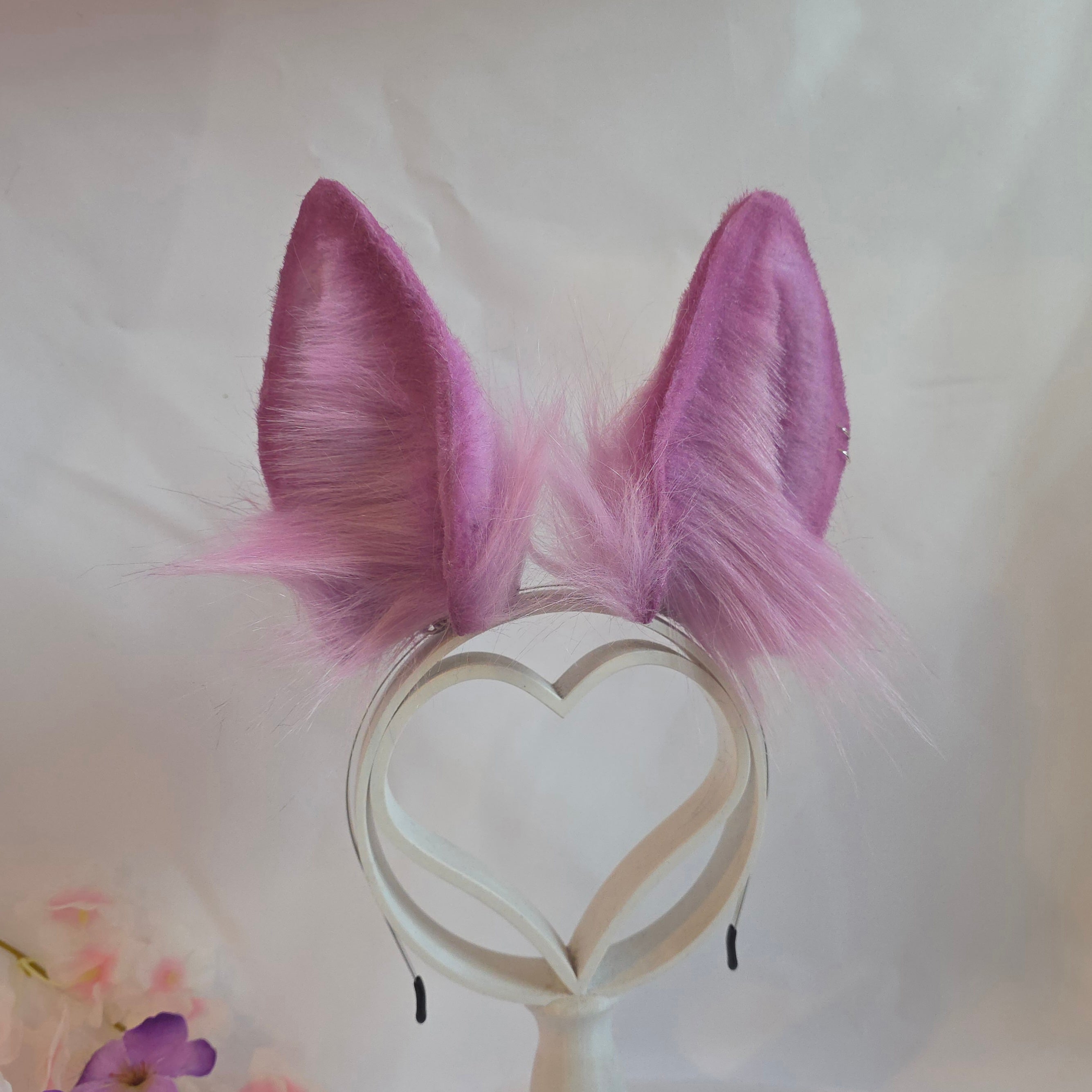 Purple bunny ears headband for rabbit costume bunny cosplay