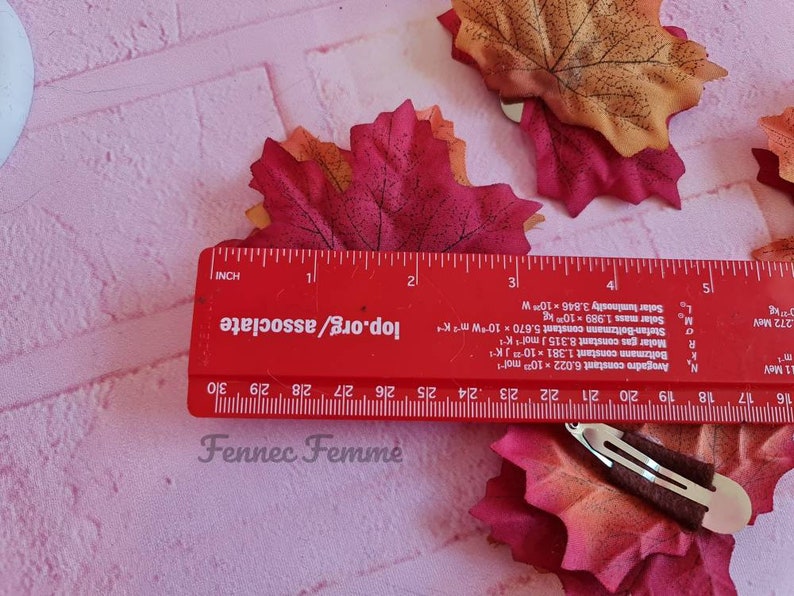 AUTUMN LEAF hair clips