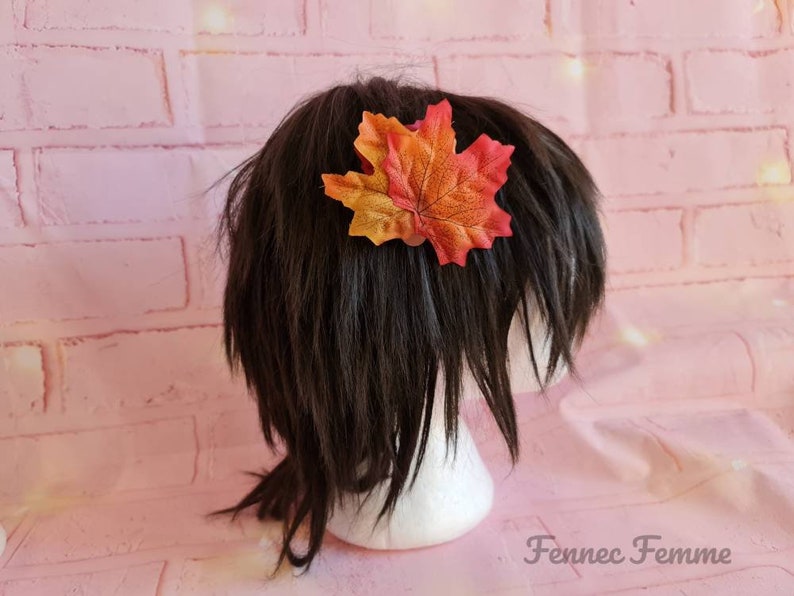 AUTUMN LEAF hair clips