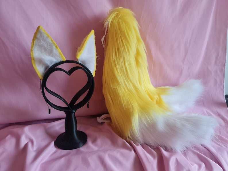 Tails The Fox Cosplay Ears and Tails