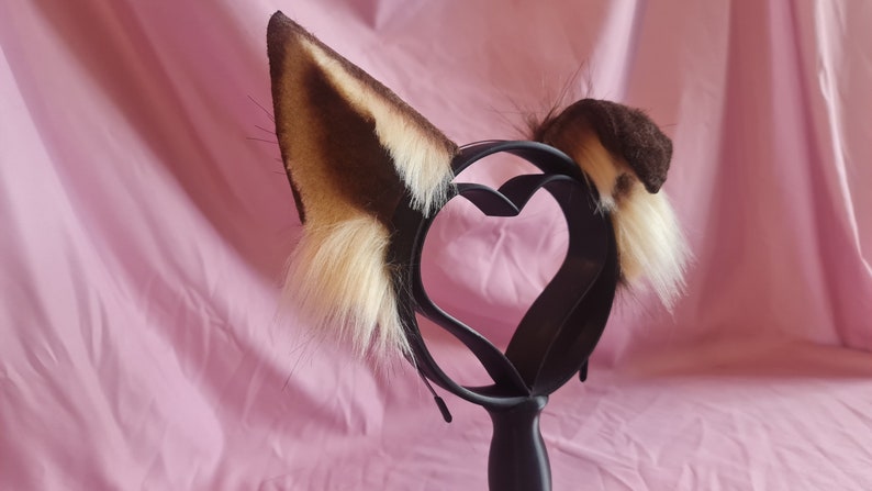 CARAMEL PUPPY tail and ears set