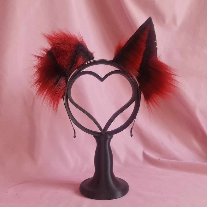 OBSIDIAN ROUGE Puppy Ears and Tail Set