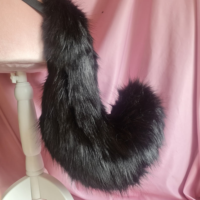 OBSIDIAN CURLED PUPPY ears and tail set