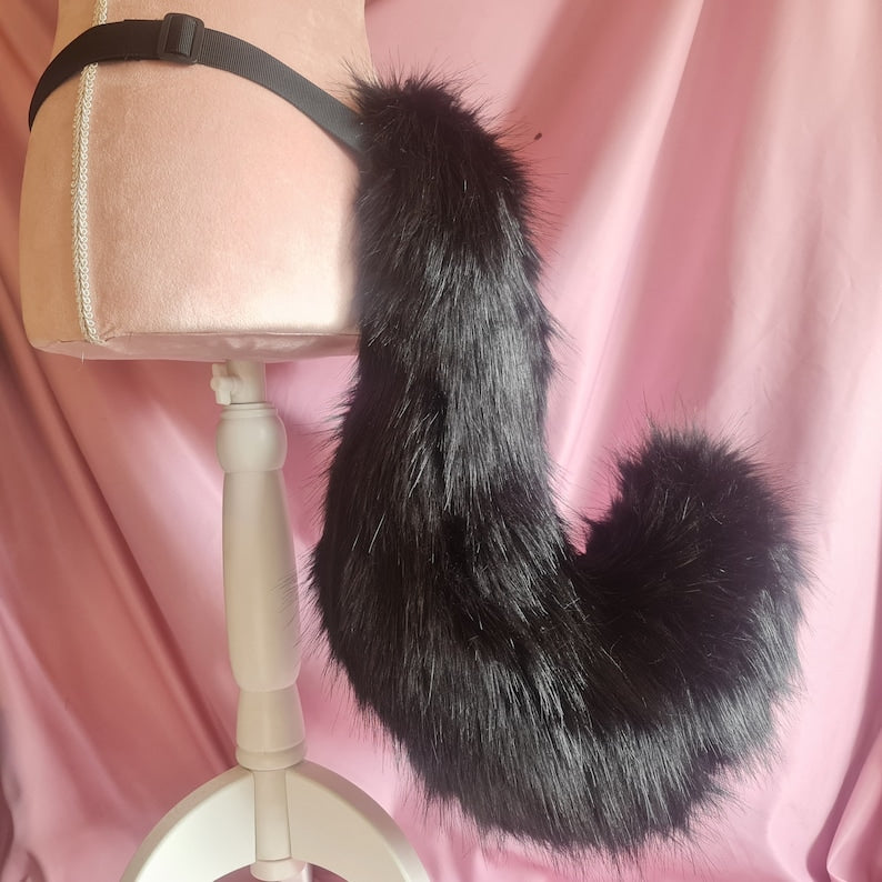 OBSIDIAN CURLED PUPPY ears and tail set