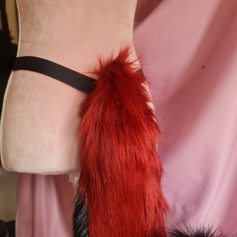 OBSIDIAN ROUGE Puppy Ears and Tail Set