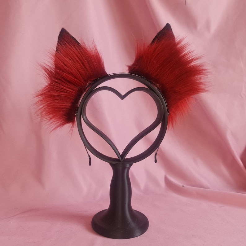 OBSIDIAN ROUGE Puppy Ears and Tail Set