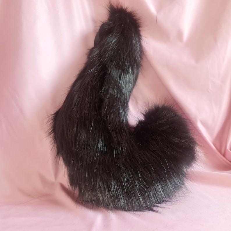 OBSIDIAN CURLED PUPPY ears and tail set