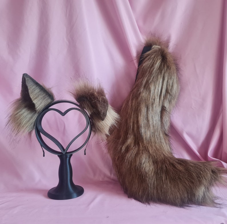 BUTTERSCOTCH PUPPY tail and ears set