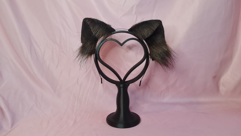 BRUNETTE CAT tail and ears set