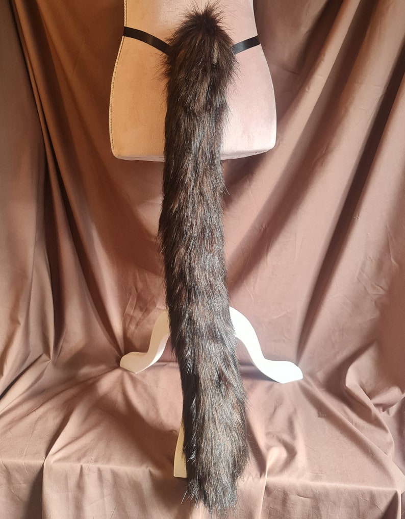 BRUNETTE CAT tail and ears set