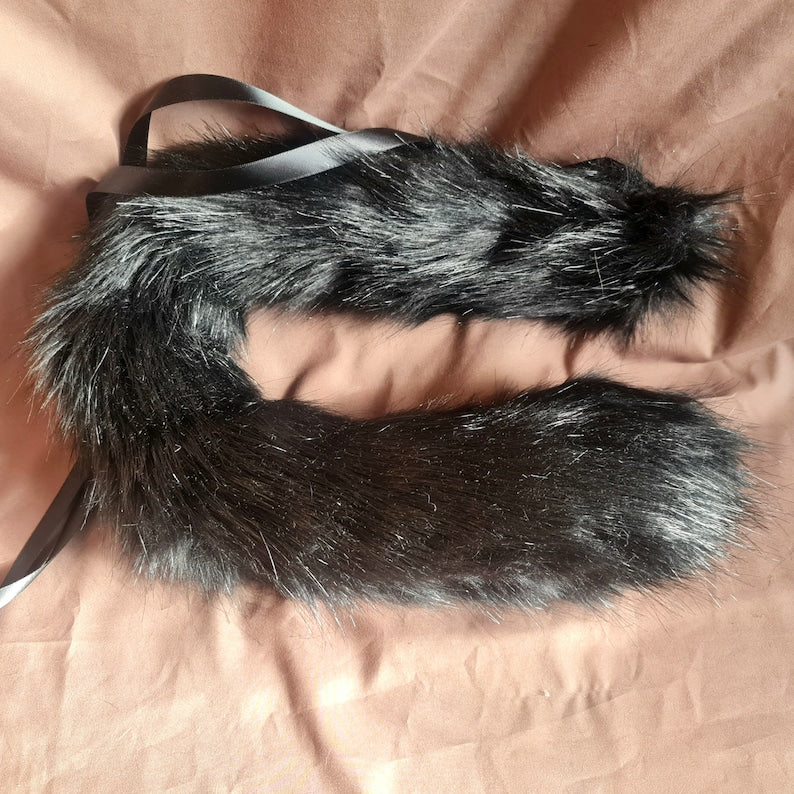 BLACK CAT Tail and Ears