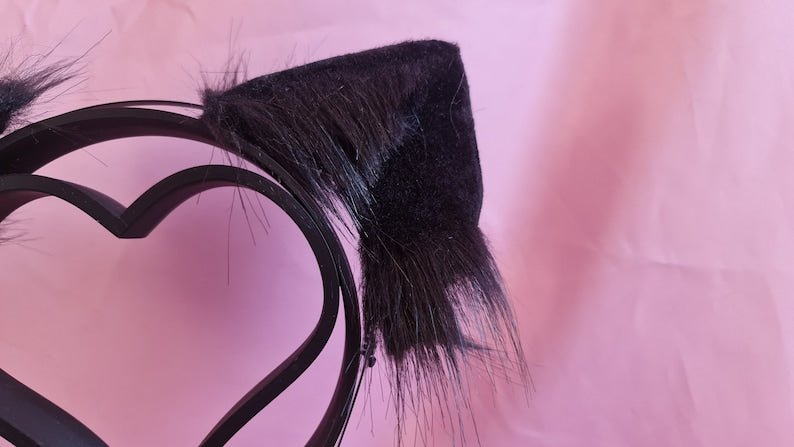 BLACK CAT Tail and Ears