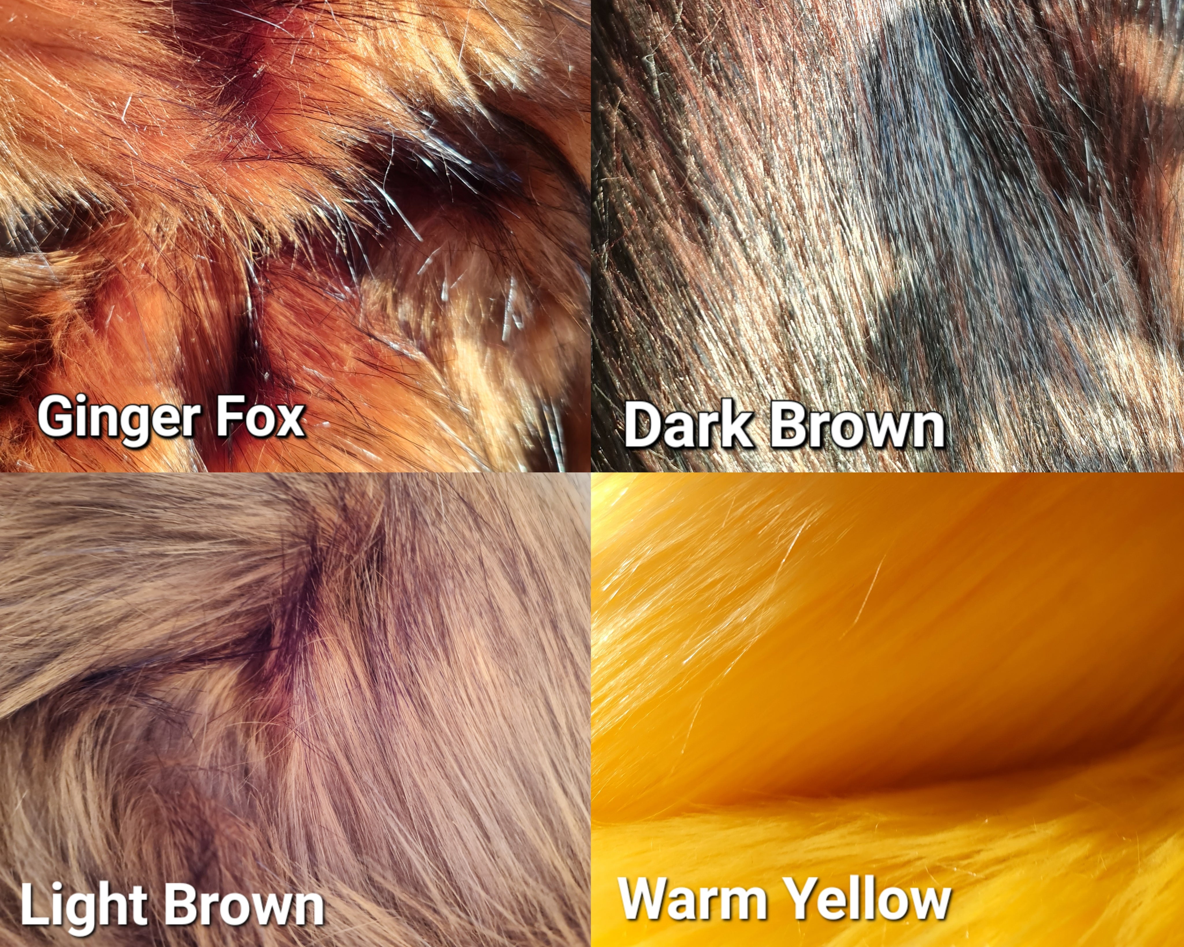 CUSTOM COLOUR WOLF tail and ears set