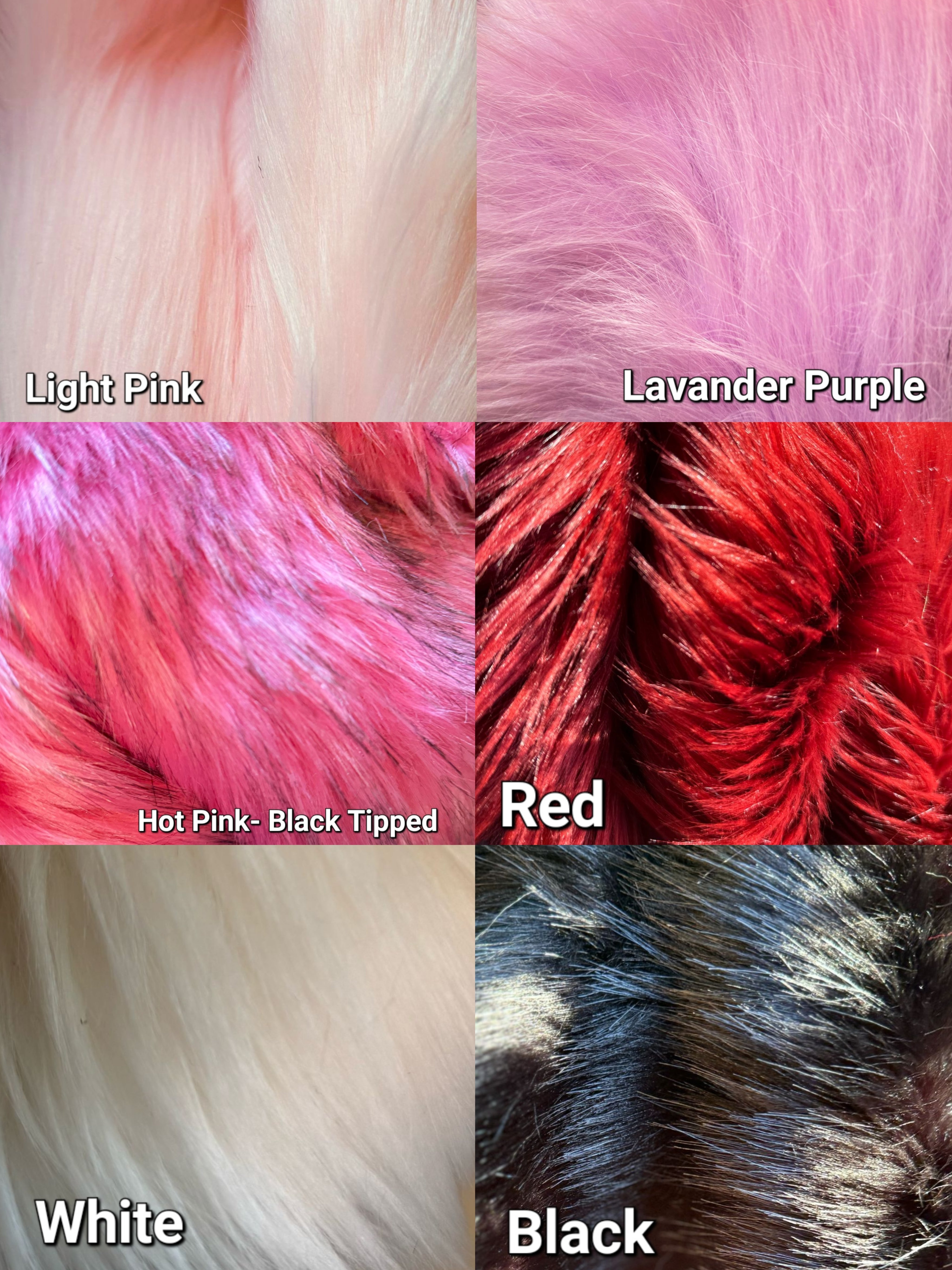 CUSTOM COLOUR WOLF tail and ears set