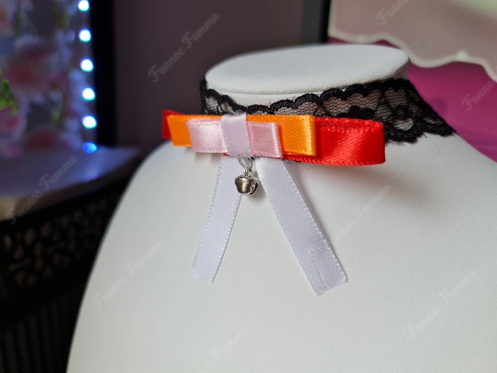 Lace Pride chokers, Lesbian, gay, bisexual, transgender, non binary