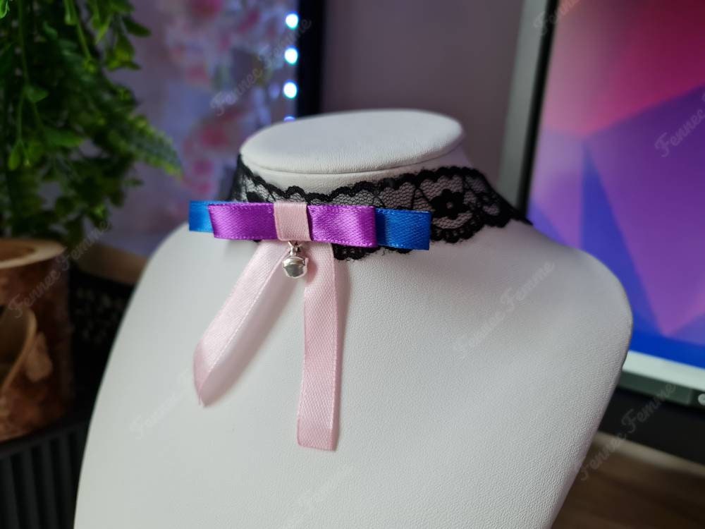 Lace Pride chokers, Lesbian, gay, bisexual, transgender, non binary