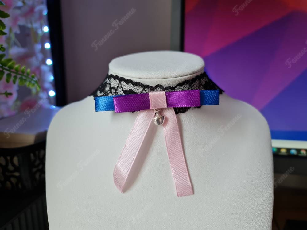 Lace Pride chokers, Lesbian, gay, bisexual, transgender, non binary