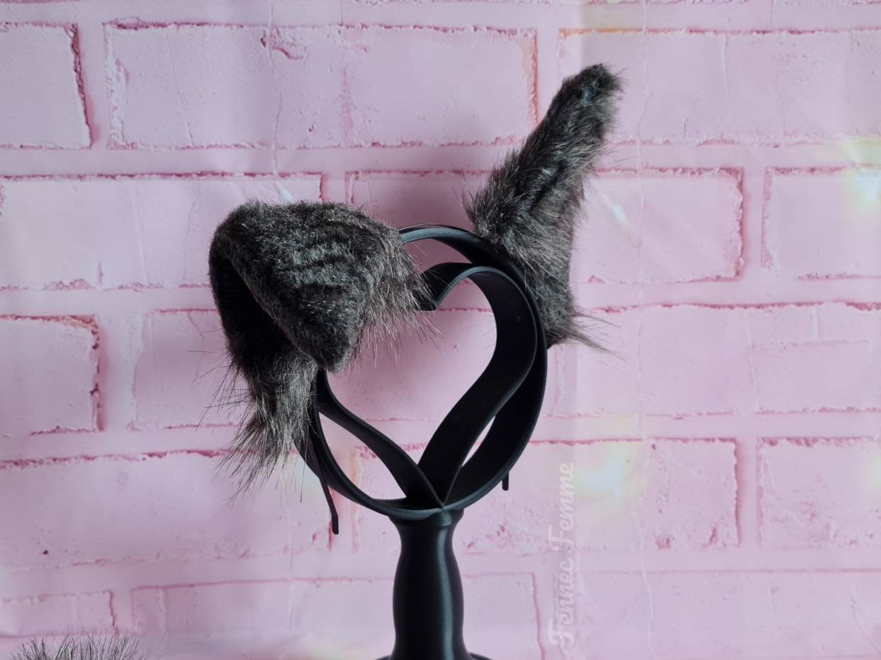 CUSTOM COLOUR WOLF tail and ears set