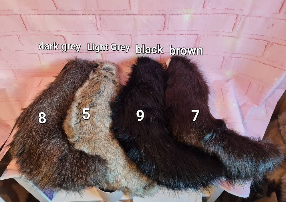 CUSTOM COLOUR WOLF tail and ears set