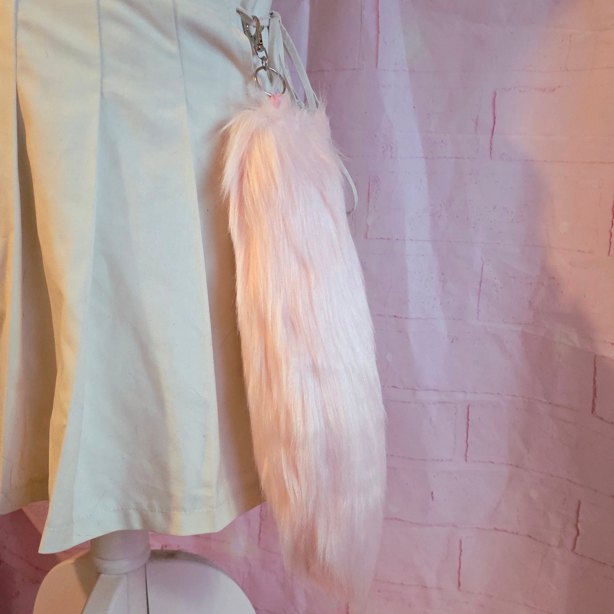 Baby Pink Tail Keychain