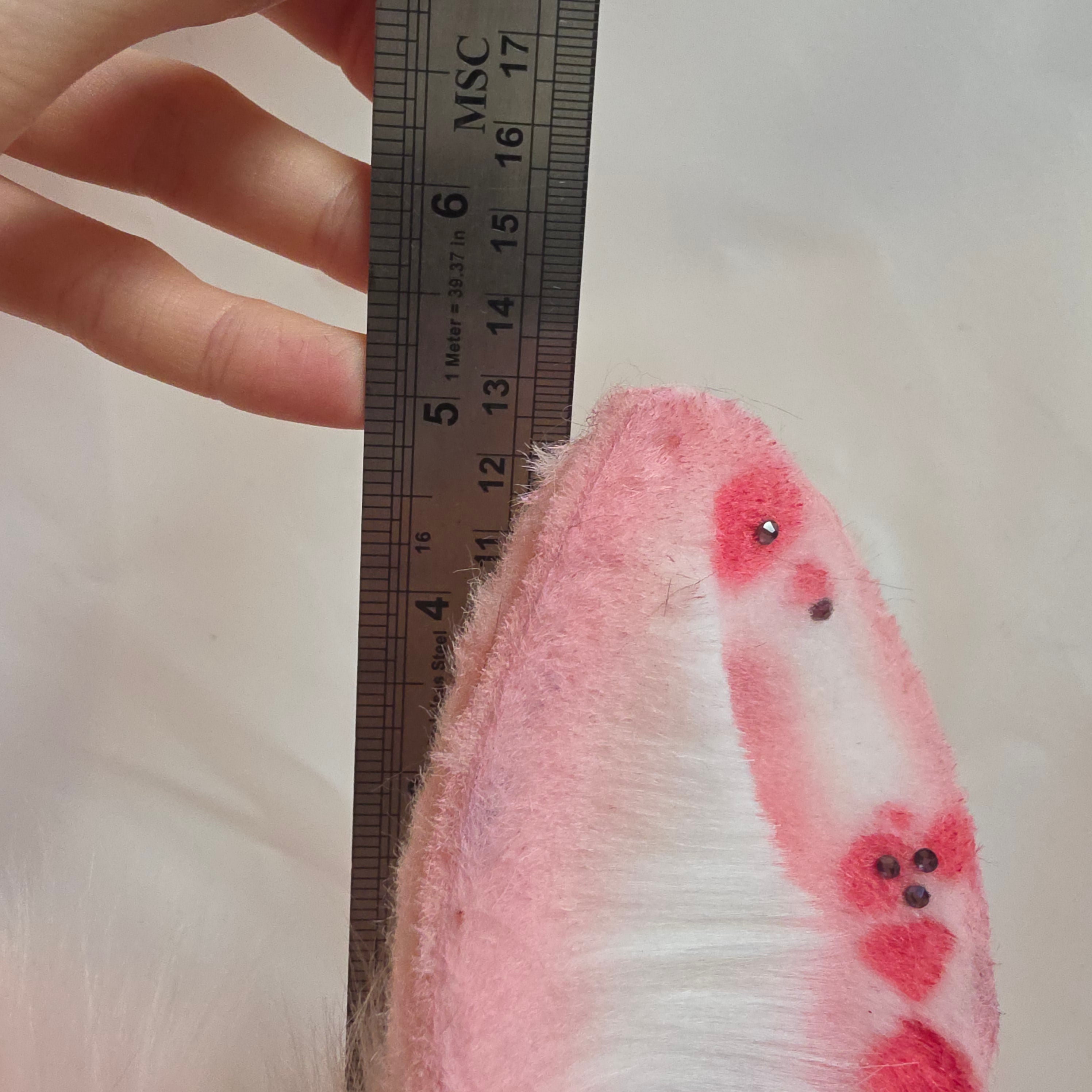 Upright Pink Bunny Ears Headband