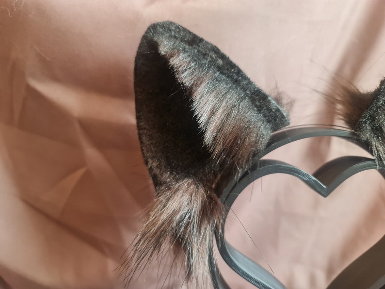 BRUNETTE PUPPY ears and tail set