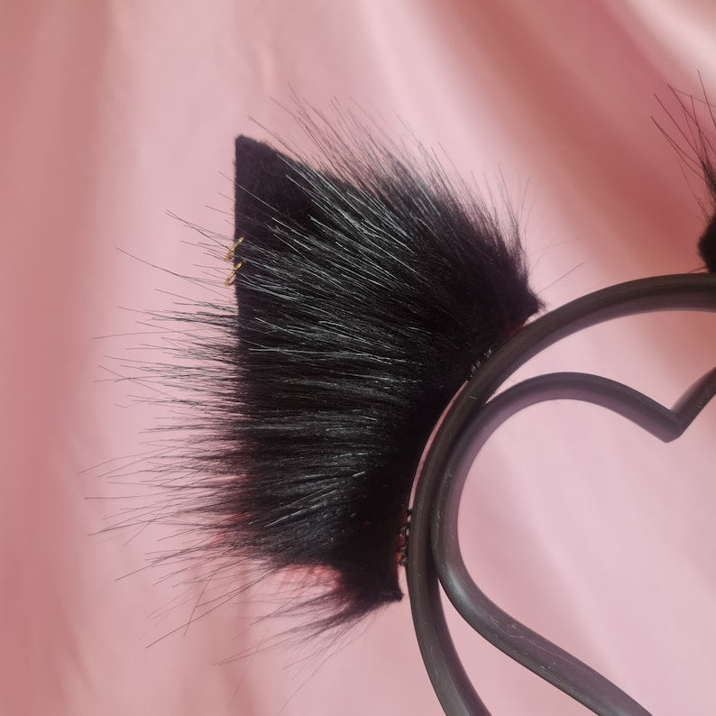 GARNET GOTH PUPPY ears and tail set