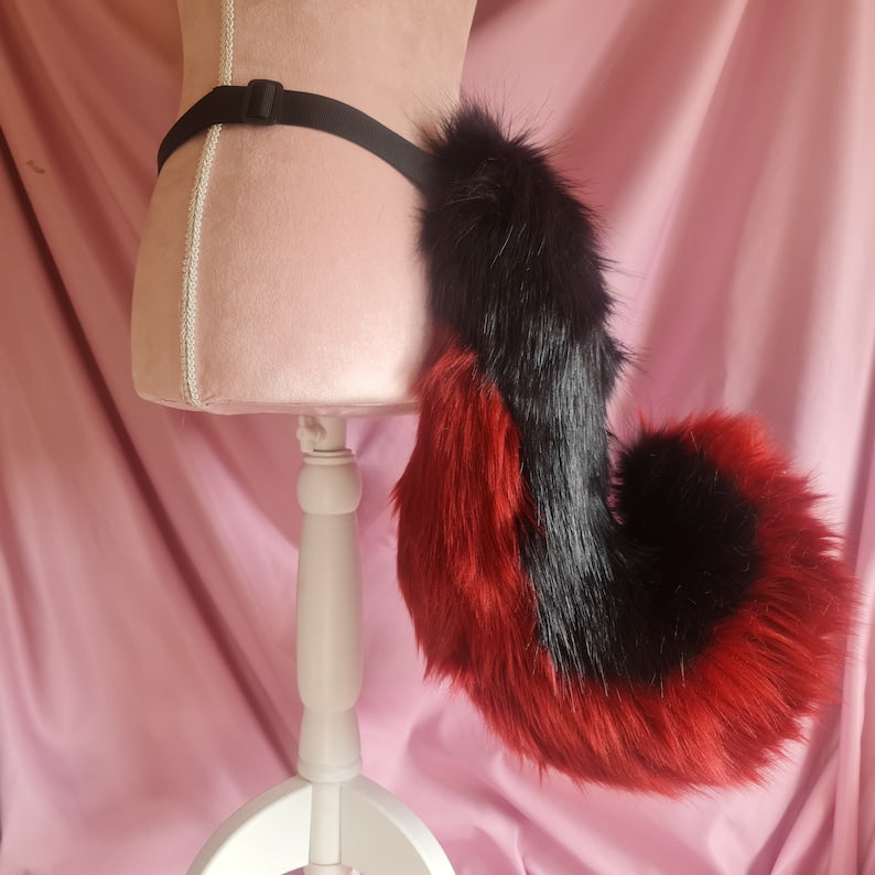 GARNET GOTH PUPPY ears and tail set