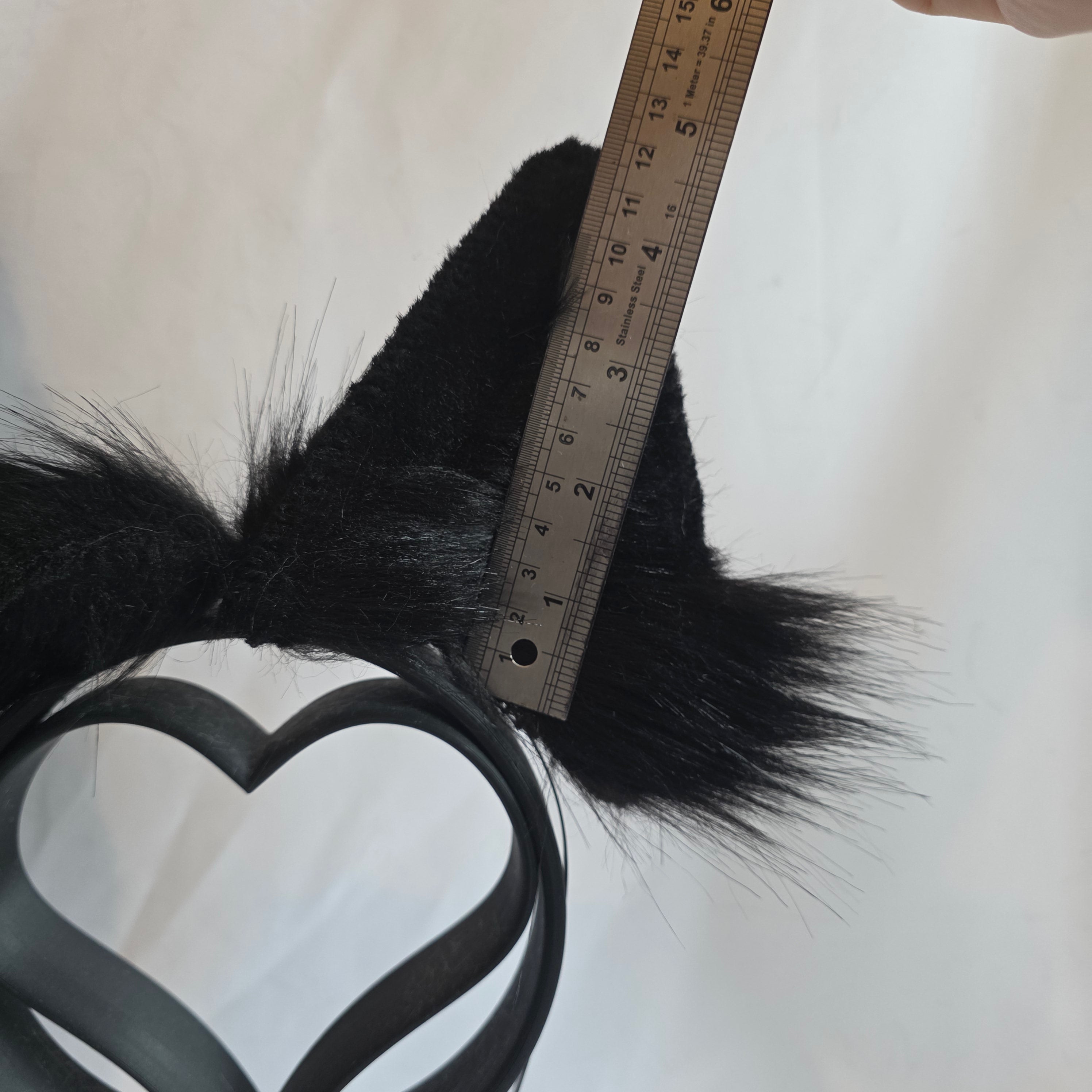 OBSIDIAN CURLED PUPPY ears and tail set